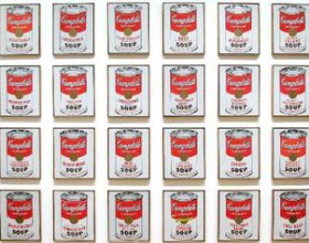 Andy Warhol's Campbell's soup cans, often described as iconic